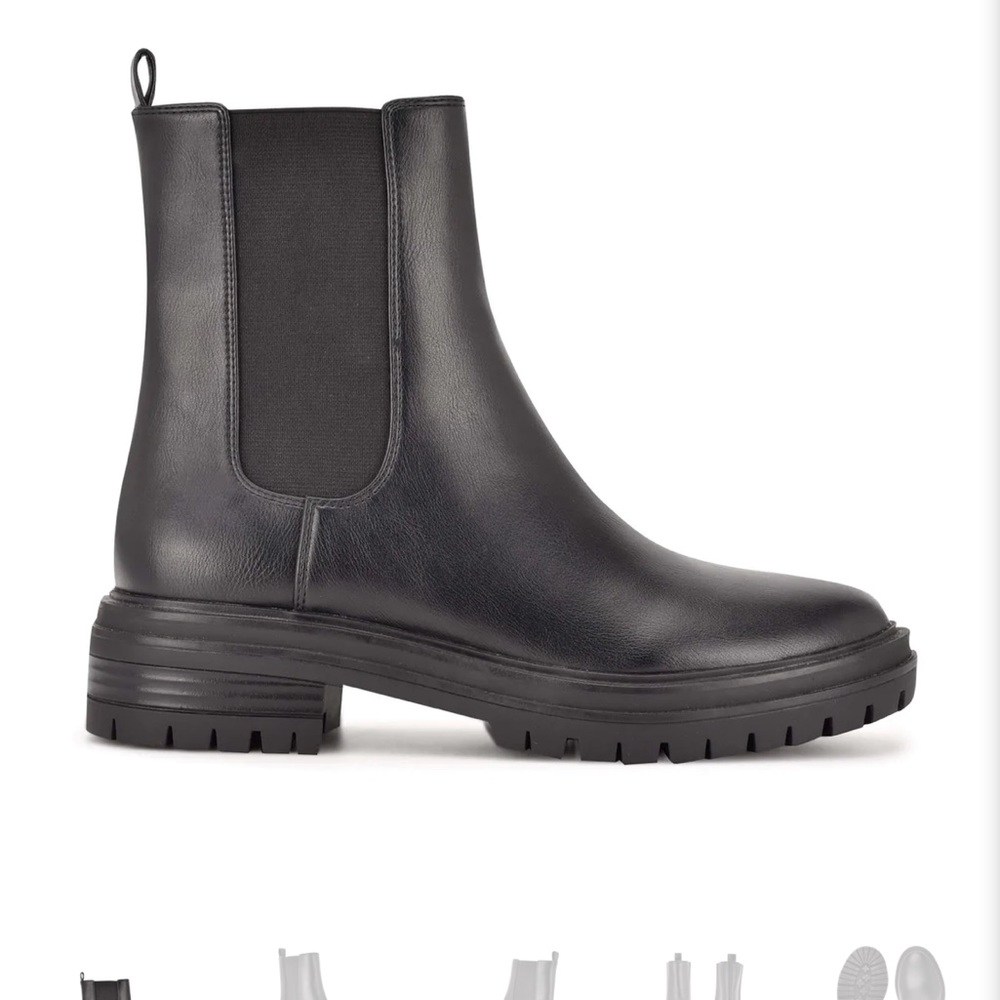 BRAND NEW Nine West- Saleema Chelsea Lug Sole Boots